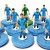 Subbuteo Andrew Table Soccer Coventry City 1974-78 on classic Hasbro bases